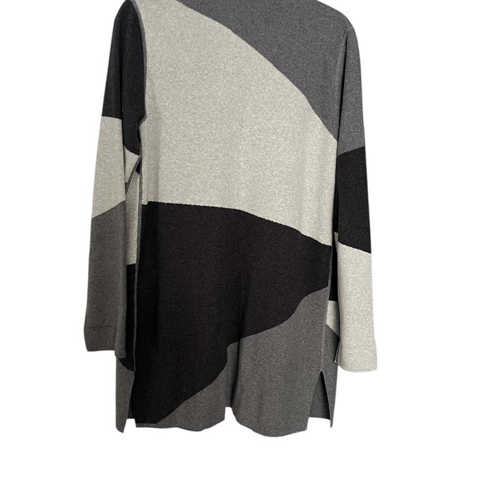 Colorblock Open Front Cardigan Sweater - Picture 2 of 3